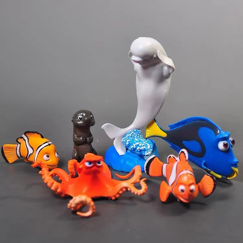 Aquarium Fish Dolphin - Leuke 6-delige poppenstandbeeld Wereld van vis