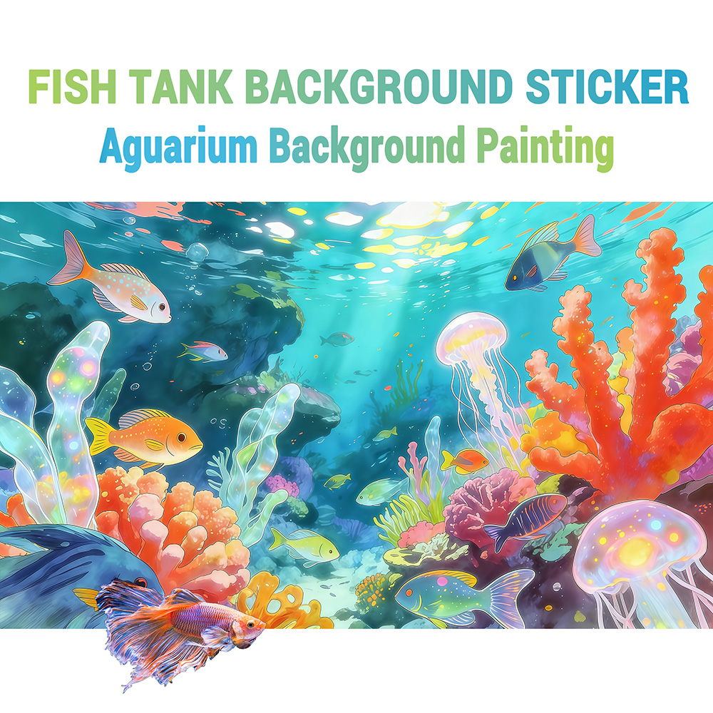 Aquarium Fish World - Aquariumachtergrond, achtergrond voor viskom, cartoon onderwaterwereld,
