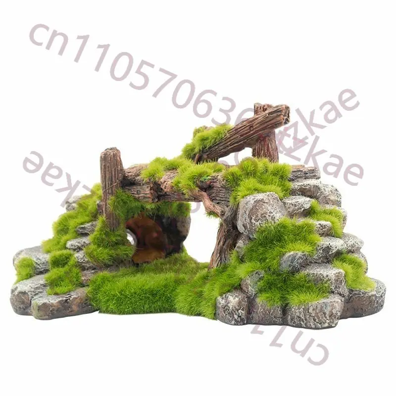Aquarium Fish Bridge - Creatieve aquariumdecoratie van hars: visbrug, speelhol,