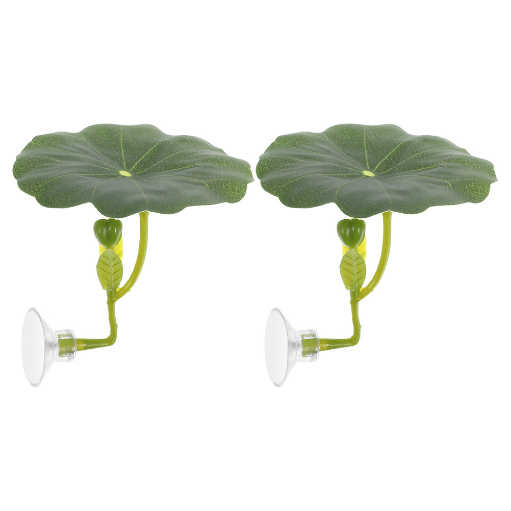 Aquarium Fish Hiding Spot - 2 stuks premium simulatie lotusblad betta