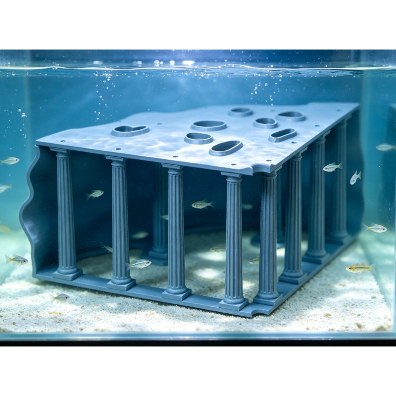 Aquarium Fish Bridge - PETG Romeinse Kolom Grot Aquarium Ornament