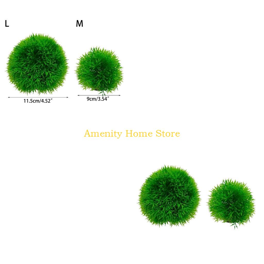 Aquarium Fish Beautiful - F26C Groene kunstmatige Marimo voor Aqua-Terrariums