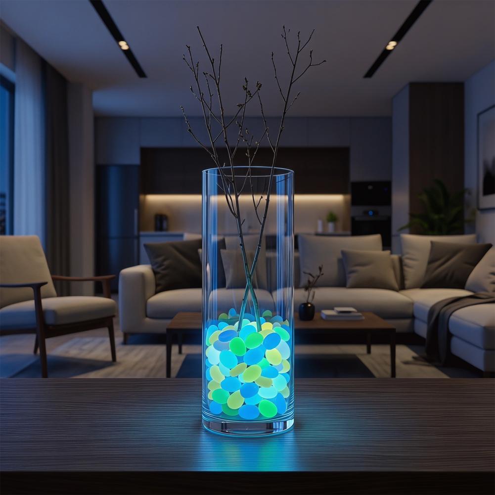 Aquarium Fish That Glow In The Dark - Glow Garden Stones Outdoor Fish Tank