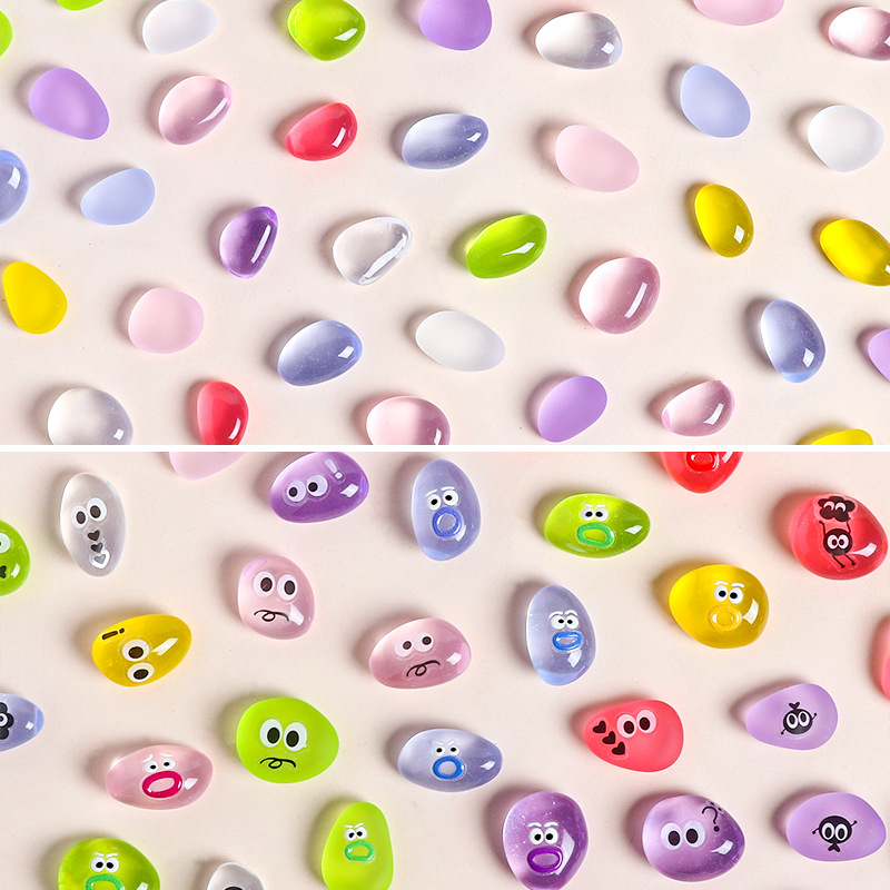 Aquarium Fish Cartoon - 20/50 stuks schattige lichtgevende harsaccessoires, diy