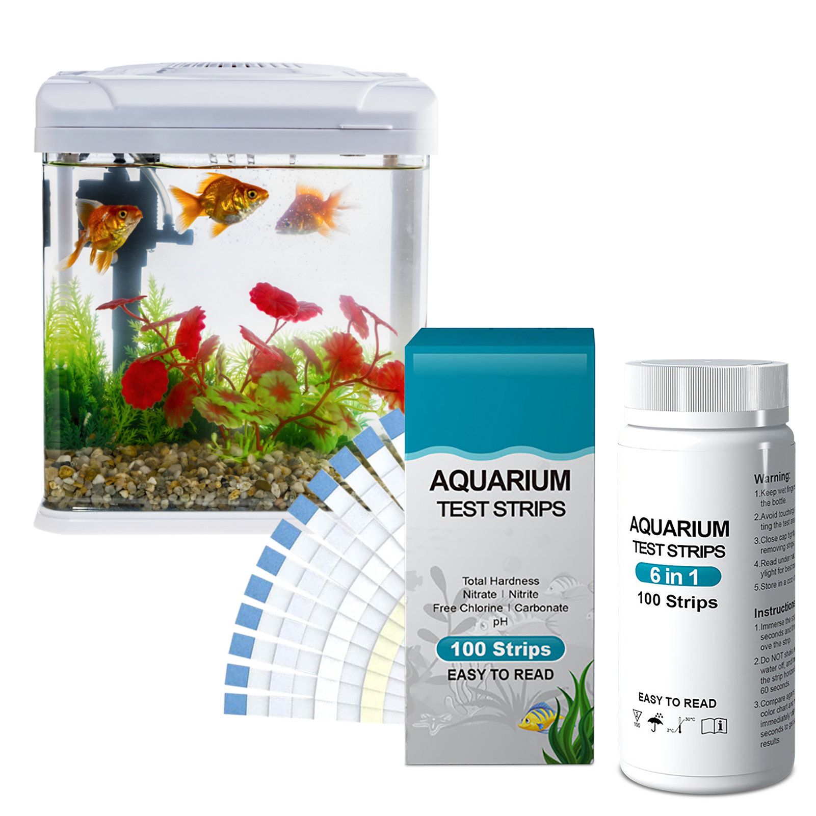 100 stks 6-in-1 Waterkwaliteit - Aquarium Fish In Pond recensie en prijs