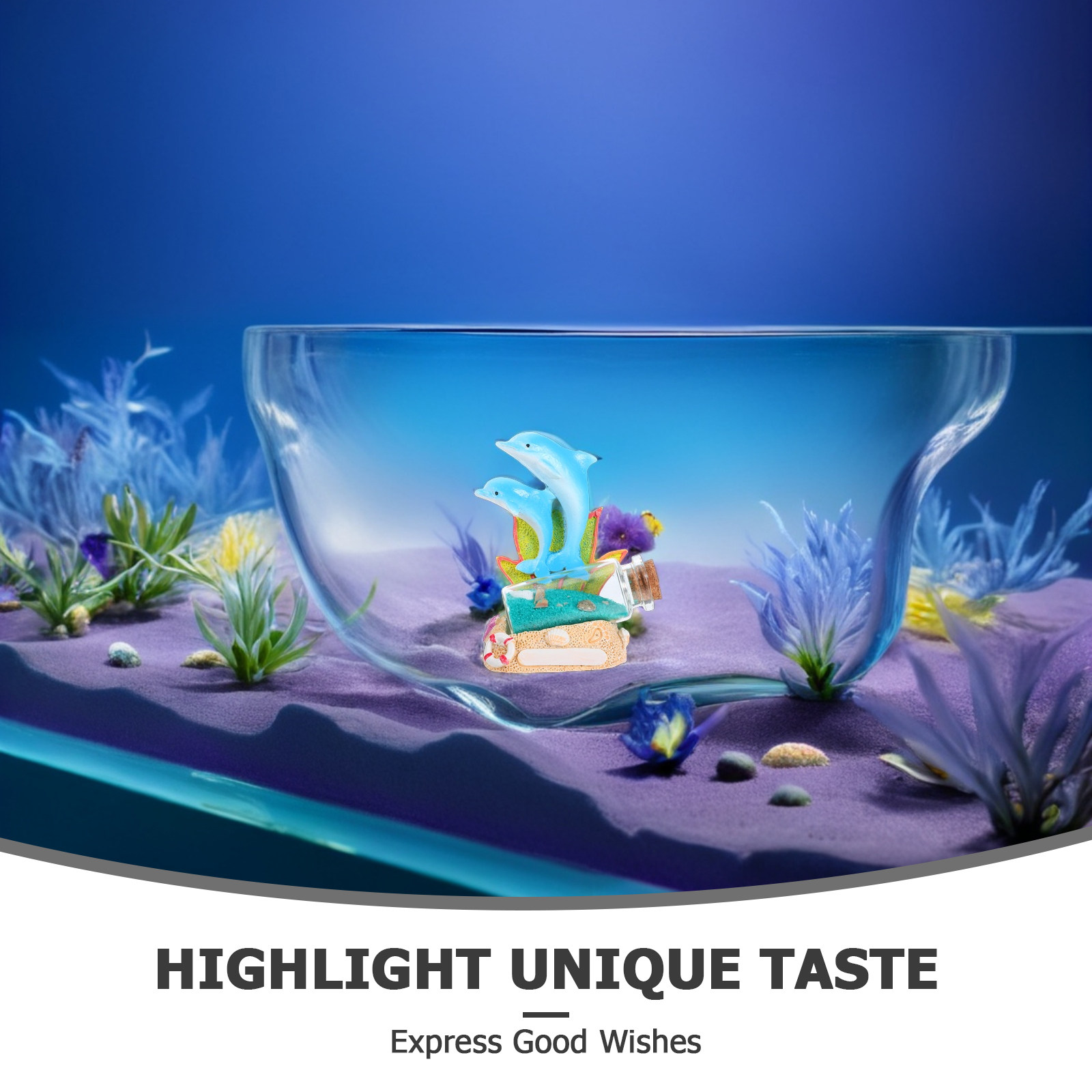 Dolfijnensculptuur Driftfles H - Aquarium Fish Dolphin recensie en prijs