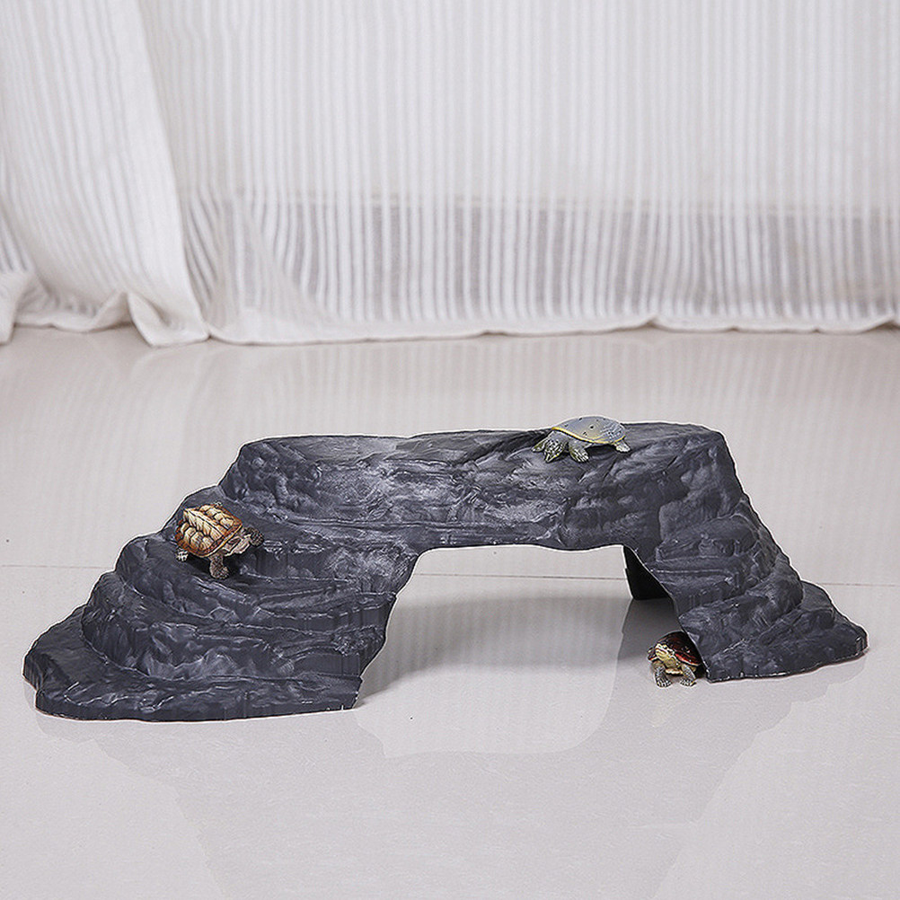 Groot imitatiestenen schildpad - Aquarium Fish Bridge recensie en prijs