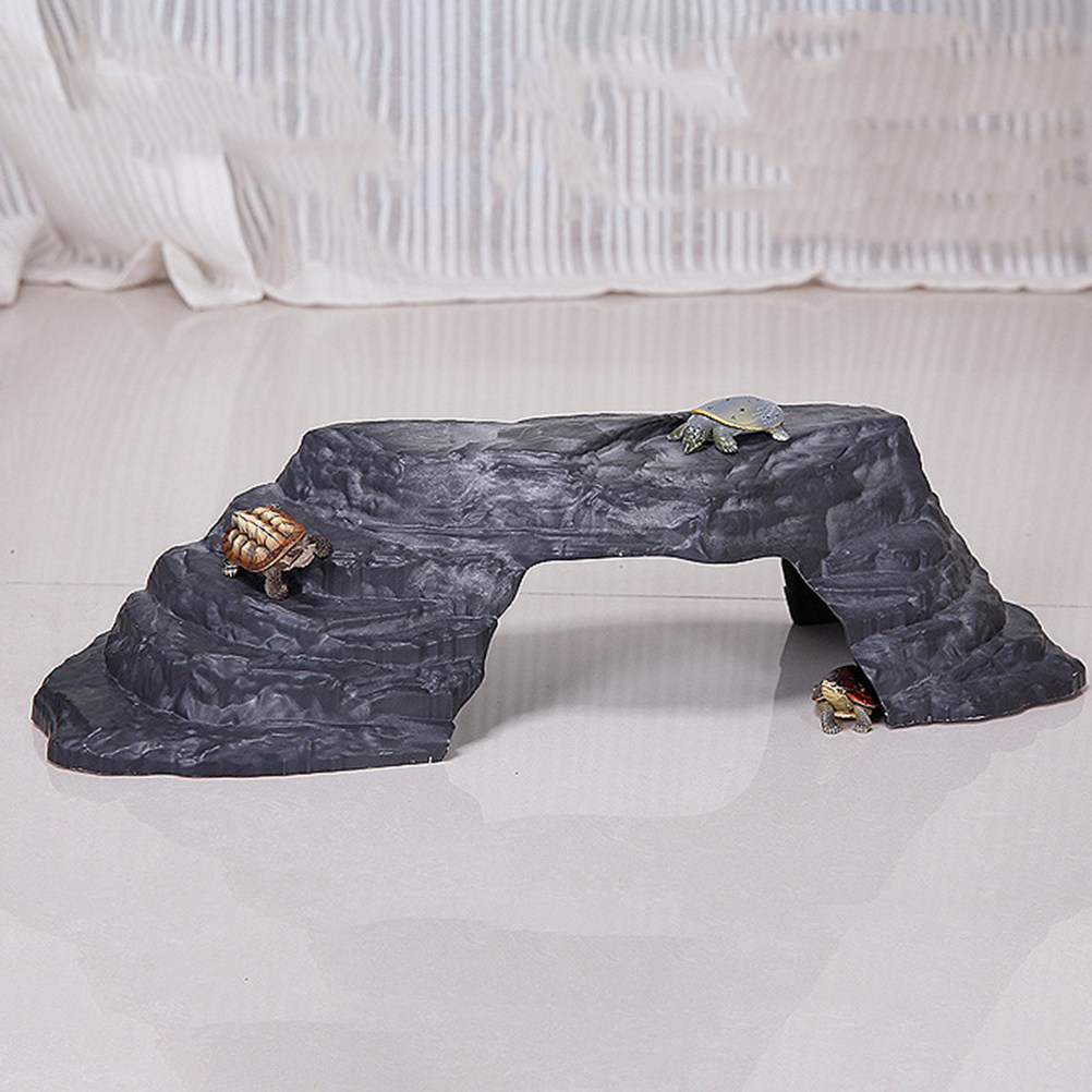 Groot imitatiestenen schildpad - Aquarium Fish Bridge recensie en prijs