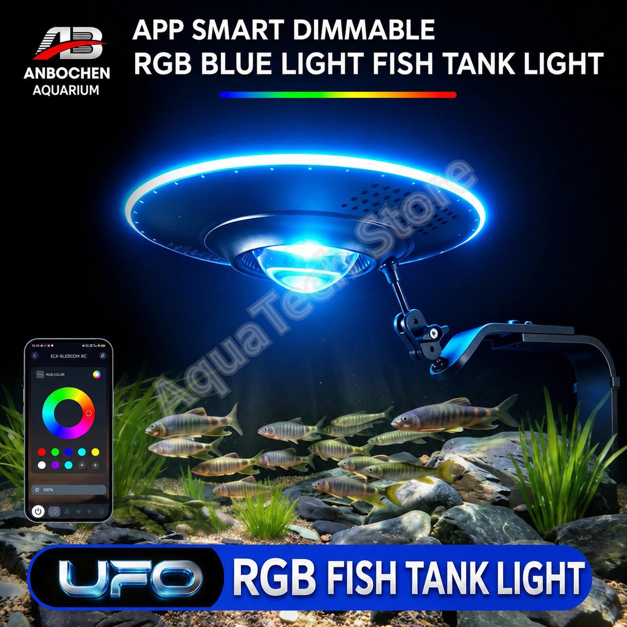 ANBOCHEN UFO RGB LED Aquariumv - Aquarium Fish App recensie en prijs
