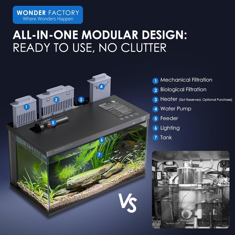 Slim Aquarium, Glazen Visbak,  - Aquarium Fish App recensie en prijs