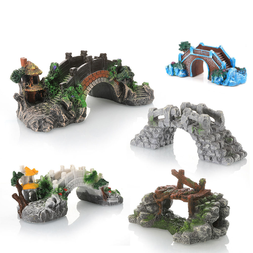Kunstmatige brug van hars voor - Aquarium Fish Bridge recensie en prijs
