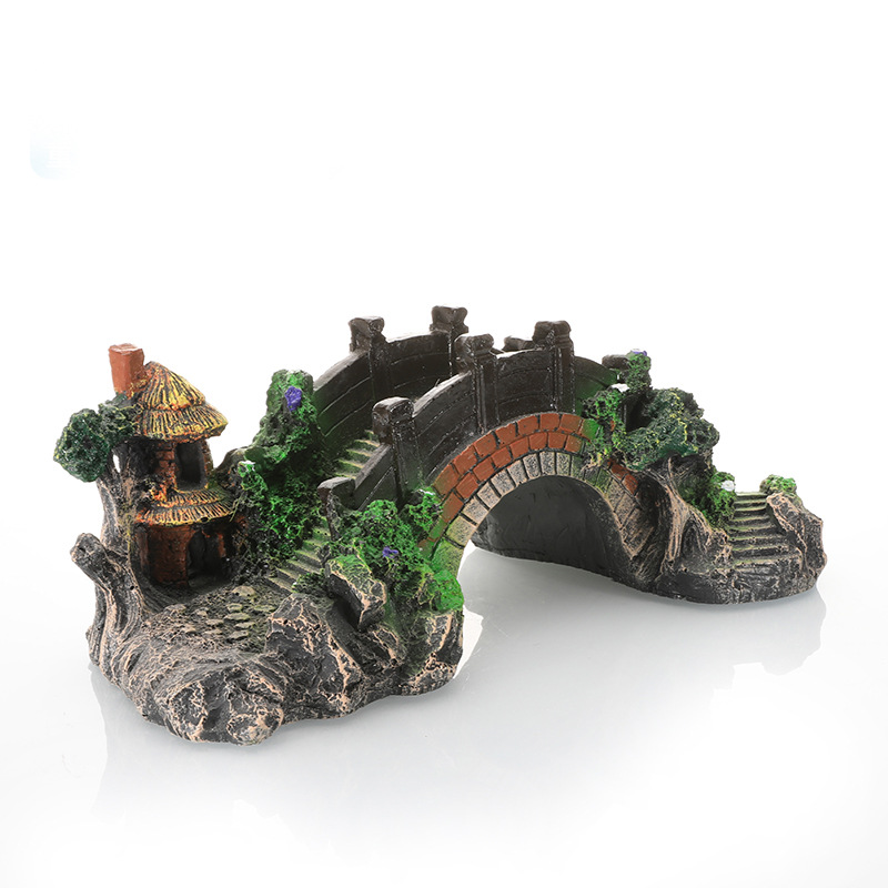Kunstmatige brug van hars voor - Aquarium Fish Bridge recensie en prijs